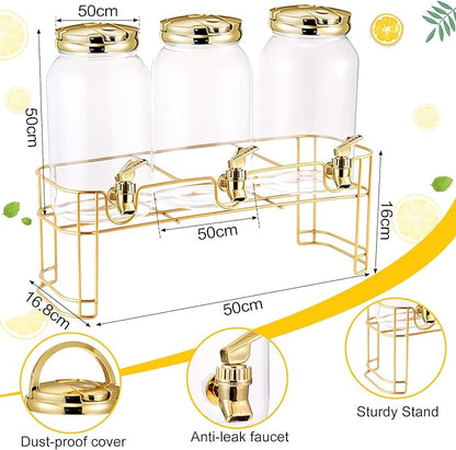 Tanlade 3 Pcs Plastic Drink Dispenser
