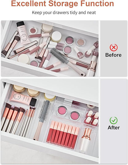 SMARTAKE 30-Piece Drawer Organizer