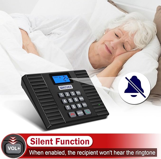 SANZUCO 60D Intercoms Wireless for Home, Full Duplex Intercom System for