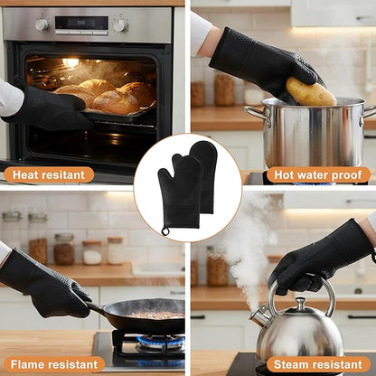 6 Pcs Oven Mitts and Pot Holders Sets