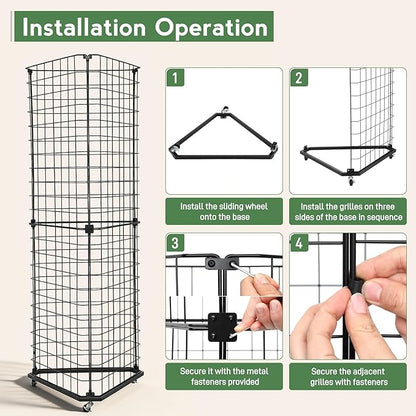 Brobear Triangular Gridwall Panel Display Stand