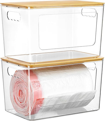Vtopmart 2 Pack Trash Bag Holder