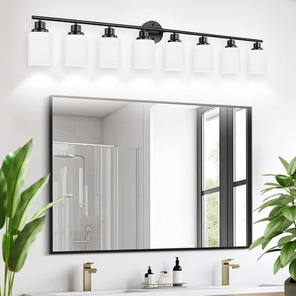 Guliaofo 8-Light Vanity Lights, Modern Vanity Lighting Fixture