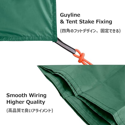Azarxis Pocket Blanket Waterproof Beach Picnic Festival Mat Sandproof Ultralight Compact Portable Travel Tent Tarp Footprint Shelter Sunshade Ground Cloth for Outdoor Camping Hiking Park with Stakes