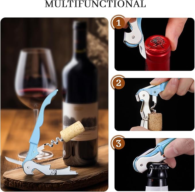 HYZ 2-Pack Wine Opener Waiter Corkscrew, Professional Wine Key