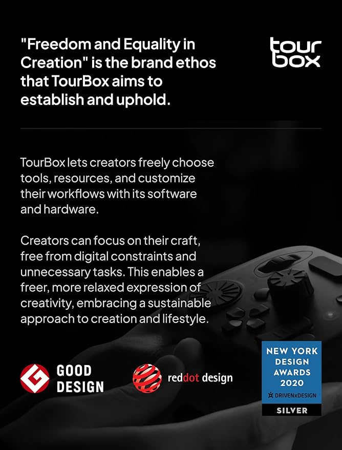 TourBox NEO - Customizable Editing Controller, Video Photo Color Grading Speed
