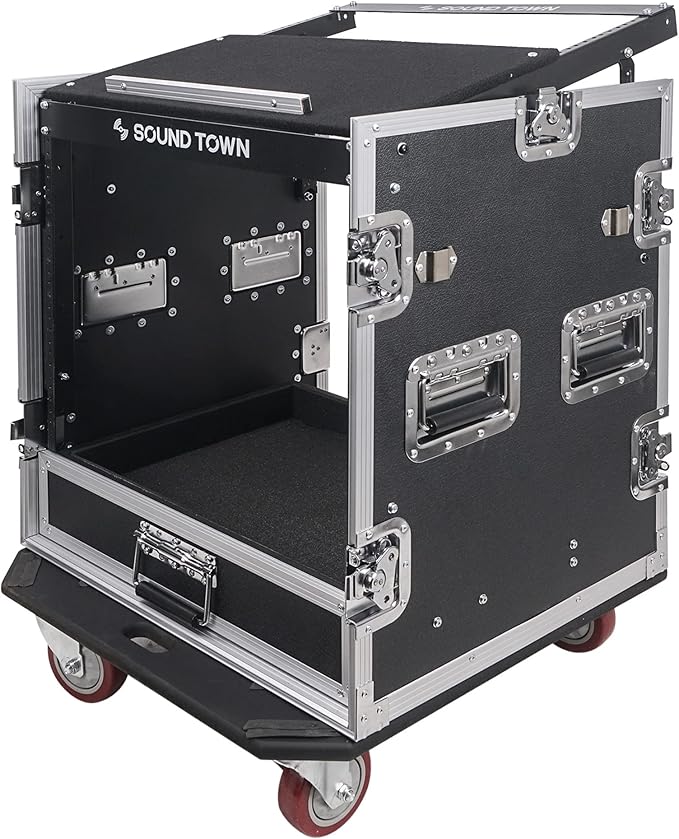 Sound Town 12U PA DJ Pro Audio Rack/Road ATA Case