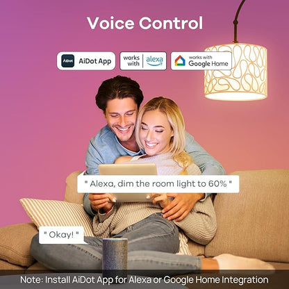 Linkind WiFi Smart Light Bulbs, Alexa Light Bulb Work
