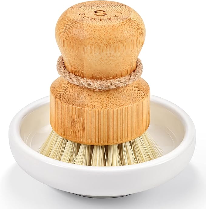 SUBEKYU Bamboo Dish Scrub Brush