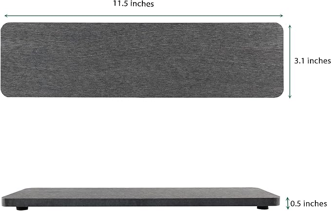 NiuYichee 2 Pcs Water Absorbing Stone Trays, Kitchen/Bathroom Sink Soap Dish