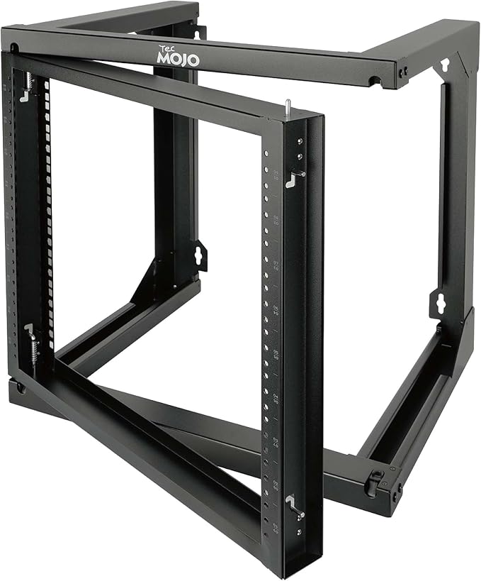 Tecmojo 9U Wall Mount Rack, Server Rack, Open Frame Server Rack, Network Rack