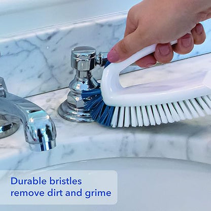 Unger Multi-Purpose Counter and Fixture Scrub Brush, Non-Slip Small Household