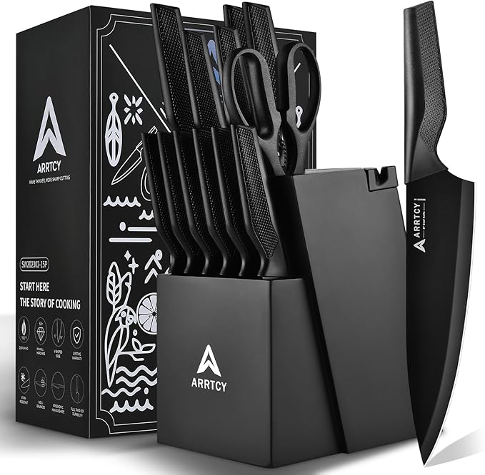 Knife Set with Block