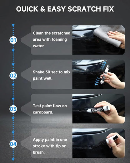 Touch Up Paint Compatible with Nissan Exact Match 2 in 1 Touch up Paint for Chips and Nicks Repair (Champagne Silver Metallic(KAY))