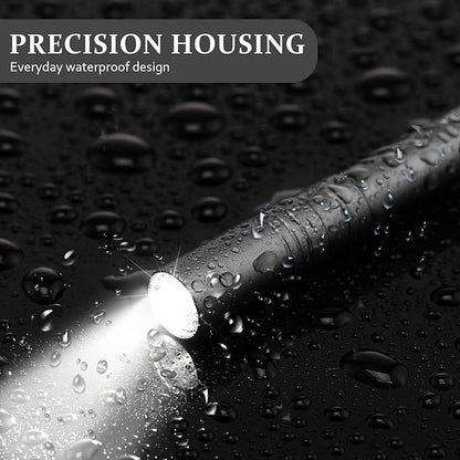 24 Pack Mini Pen Flashlights Bulk LED Pen Lights Aluminum Pocket Flashlights with Clips Small Handheld Torches Gifts for Camping Hiking Emergency Outdoor (Silver Gray)