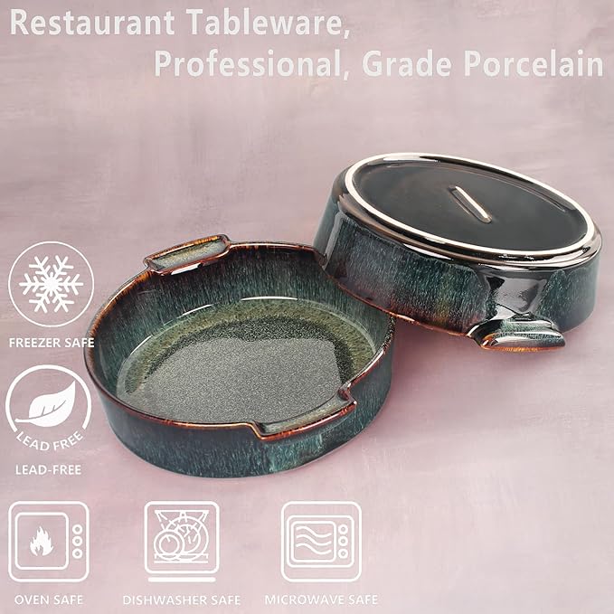Ceramic Casserole Baking Dish -13.5 Ounces Baking Dish
