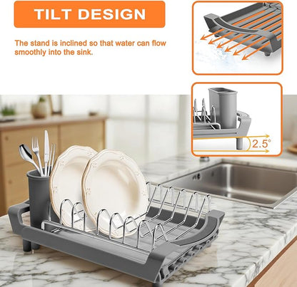 Dish Drying Rack Compact Expandable