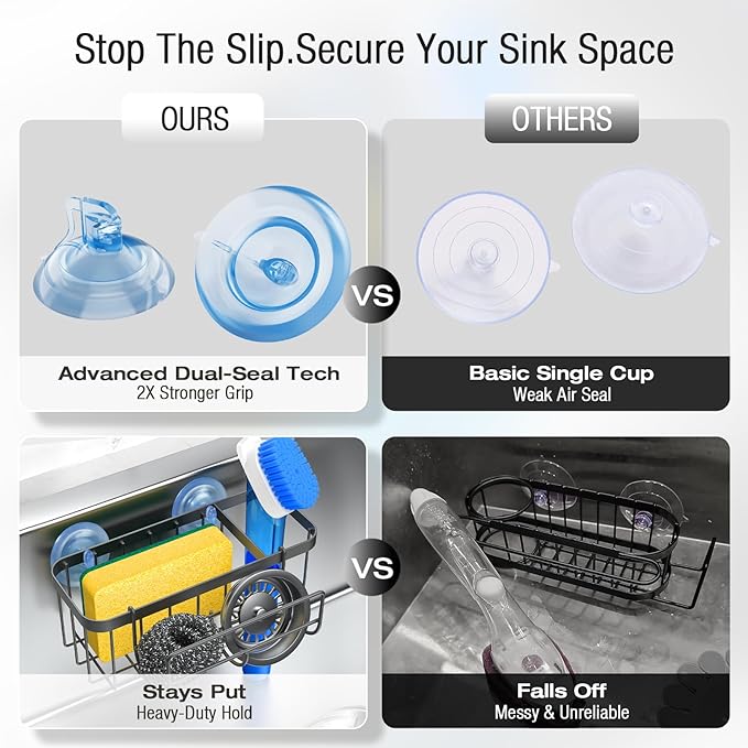 3-in-1 Kitchen Sink Caddy Organizer