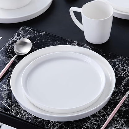 Stone Lain Madeline Formal Bone China Dinnerware Set 32 Piece Service for 8, White