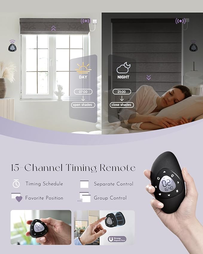 Graywind Smart Roman Shades Compatible