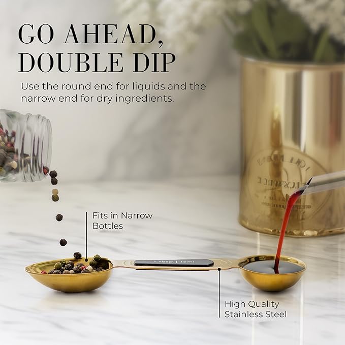 Gold Magnetic Measuring Spoons