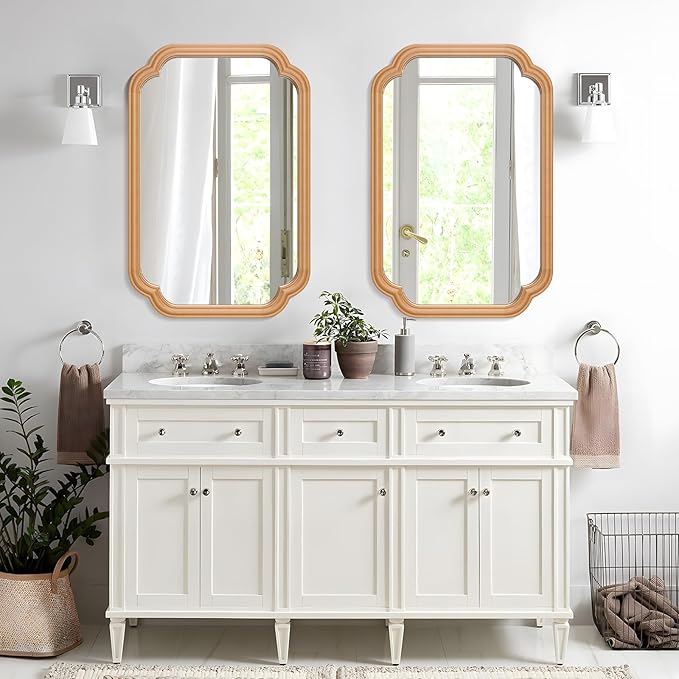 Wood Mirror for Bathroom