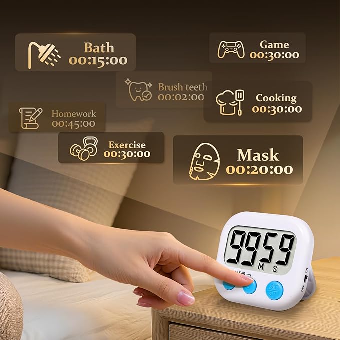 24 Pack Digital Kitchen Timer Small Classroom Timers