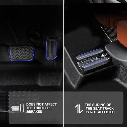 Floor Mats for 2015-2019 Ford Explorer Bench Seating (No Fit Bucket Seating),All-Weather TPE Rubber Floor Mats Fits 1st & 2nd & Row,Anti-Slip Floor Liners Full Set Automobile mats Accessories Black