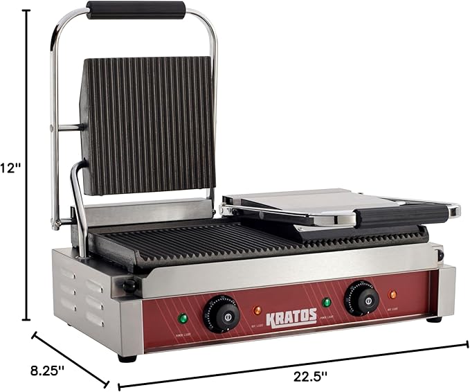 Kratos Commercial Electric Panini Sandwich Grill