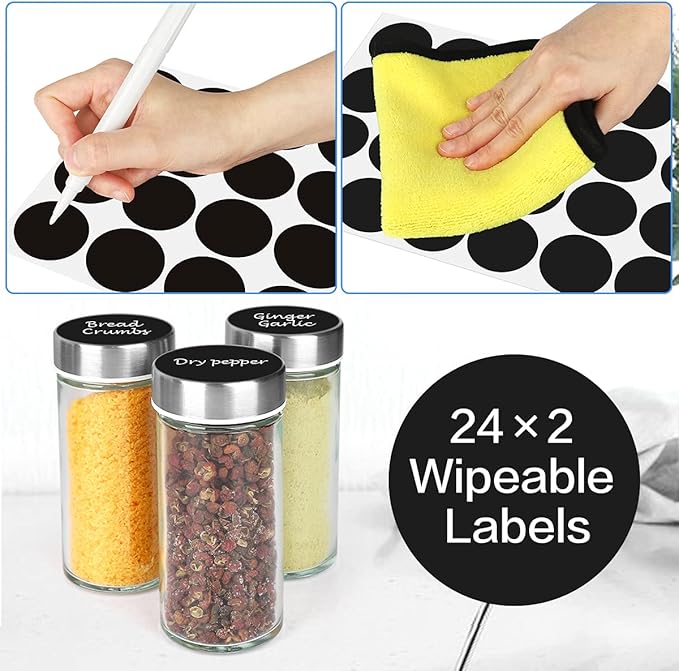 Spice Rack Organizer with Jars for Cabinet Revolving/Rotating Seasoning