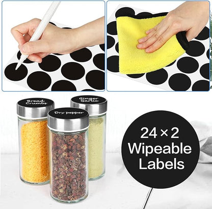 Spice Rack Organizer with Jars for Cabinet Revolving/Rotating Seasoning