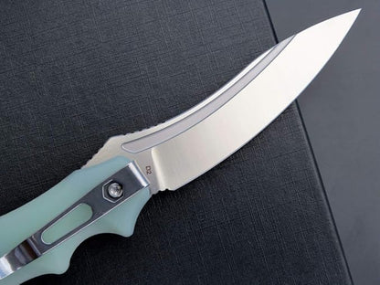 Eafengrow EF951 Folding Knife,D2 Blade and G10 Handle with Liner Lock Ball Bearing Pocket Knife EDC Tool for Outdoor Camping Survival(Jade)