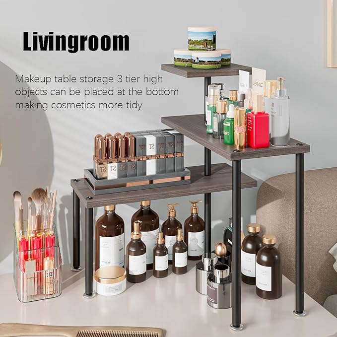 Countertop Organizer Organization 3 Tier Kitchen Corner Shelves Adjustable
