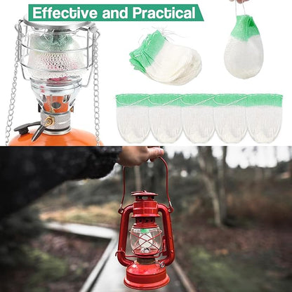 10Pcs Lantern Mantles Propane Lantern Mantles, Soft Light Propane Lampshades for Outdoor Camping Lights Gas Lantern Kerosene Lantern Mantles U-Shaped Gas Shade Propane Lantern for Camping.