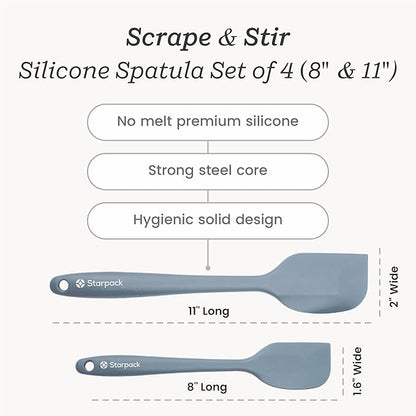 StarPack 'Scrape & Stir' Silicone Spatula Set