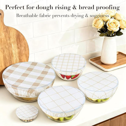 Tirphy 5-Size Reusable Bowl Covers