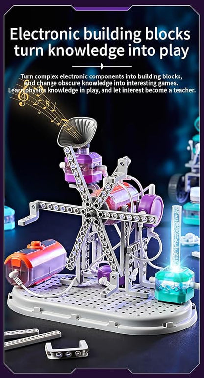 Mason & Friends STEM Scholar Circuit Kit 110 Fun Experiments, 201-Piece Educational Toy for Kids Ages 8-12, Creative Learning and Fun Time, Perfect for Birthdays, Holidays, and Special Occasions