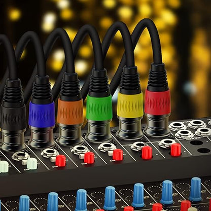 AuxLink XLR Cables, XLR Microphone Cable 10 ft 4 Pack
