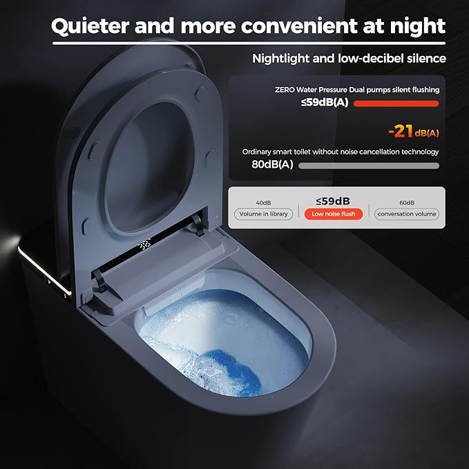 Smart Toilet with Bidet Built in, Japanese Bidet Toilet,