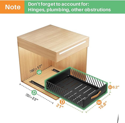 Pull out Cabinet Organizer, Heavy Duty Slide out Pantry Shelves Drawer Storage