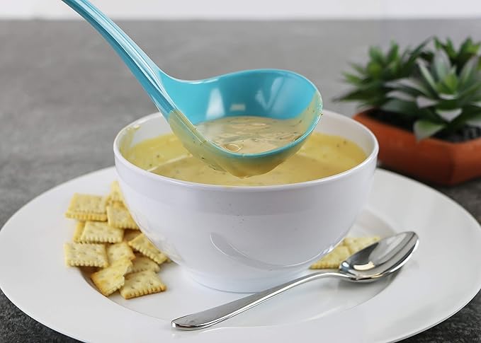 Reston Lloyd Melamine Soup Ladle Kitchen Utensil, Durable BPA-Free Plastic