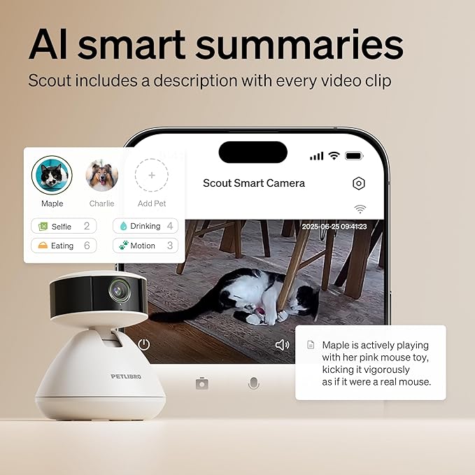 PETLIBRO AI Dog Camera Pet Camera Indoor