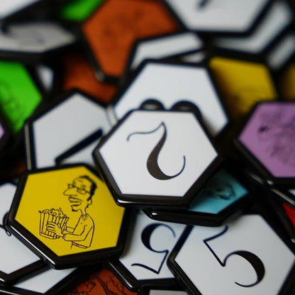 Hexaquest: The Strategic Trivia Board Game – 1500 Questions, 6 Categories, 65 Hexagon Tiles, Premium Bag – Fun, Quick to Learn, Perfect for Game Nights, Families & Parties