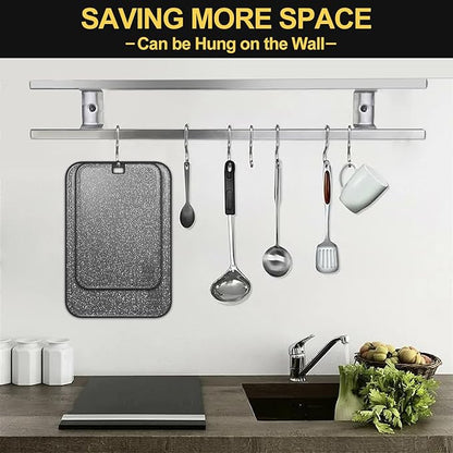 Plastic Cutting Board Dishwasher Safe, 2 Cutting Boards Large Cutting Board