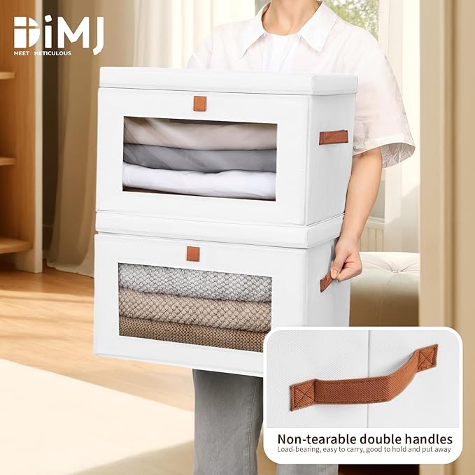 DIMJ Storage Bins with Lids
