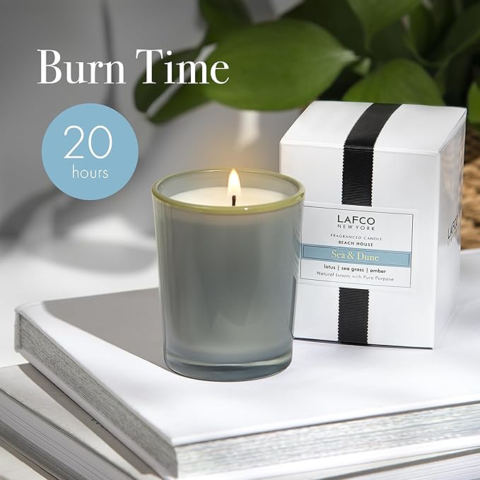 LAFCO New York Votive Candle, Sea & Dune - 1.9 oz - 20-Hour Burn Time - Reusable Glass Vessel - Made in The USA