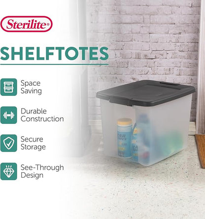 Sterilite 6-Pack ShelfTote, 50 Quart, and Office