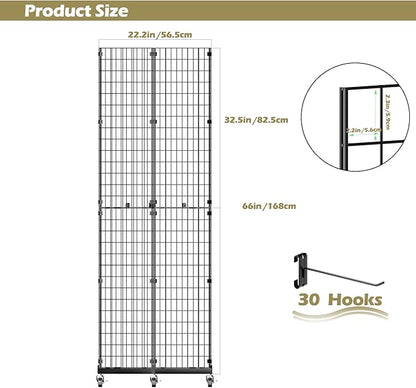 ztysn Grid Wall Panels Display Stand