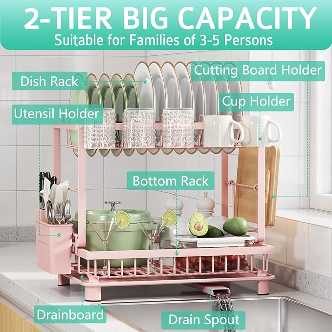 Multifunctional Dish Drying Rack