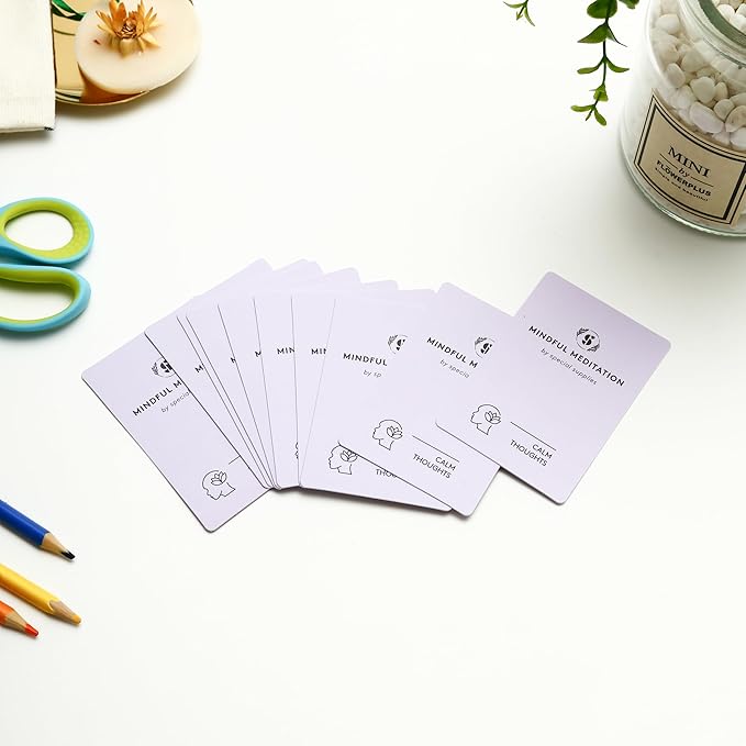 Special Supplies 101 Mindfulness & Meditation Cards Daily Self Care Kit for Stress & Anxiety Relief Relaxation Gifts for Teens and Adults Motivational Cards for Women with Positive Affirmations